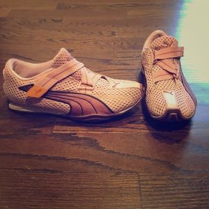 Pink Puma sneakers
